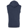 J. America Men's True Navy Triblend Triblend Sleeveless Hoodie