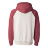 J. America Men's Oatmeal Heather/Simply Red Heather Vintage Heather Hooded Sweatshirt