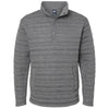 J. America Men's Charcoal Heather Horizon Snap Pullover