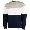 Charles River Unisex Light Grey/White/Navy Westerly Crew