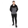 Charles River Men's Black/Grey Seaport Full Zip Hoodie