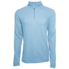 Charles River Men's NeoHtrBlue Waffle Quarter Zip Pullover