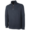 Charles River Men's Heather Navy Hudson Quarter Zip Pullover