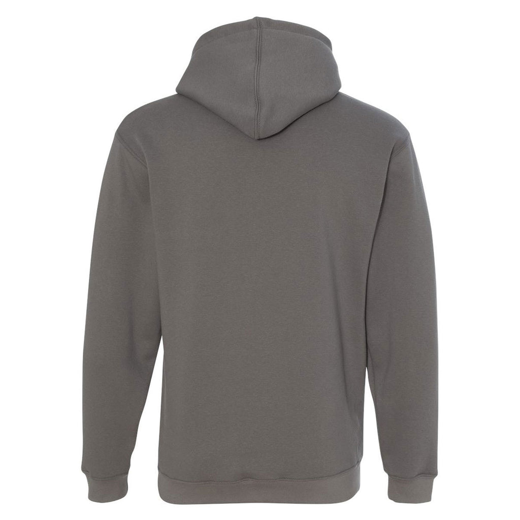 Bayside Men's Charcoal USA-Made Hooded Sweatshirt