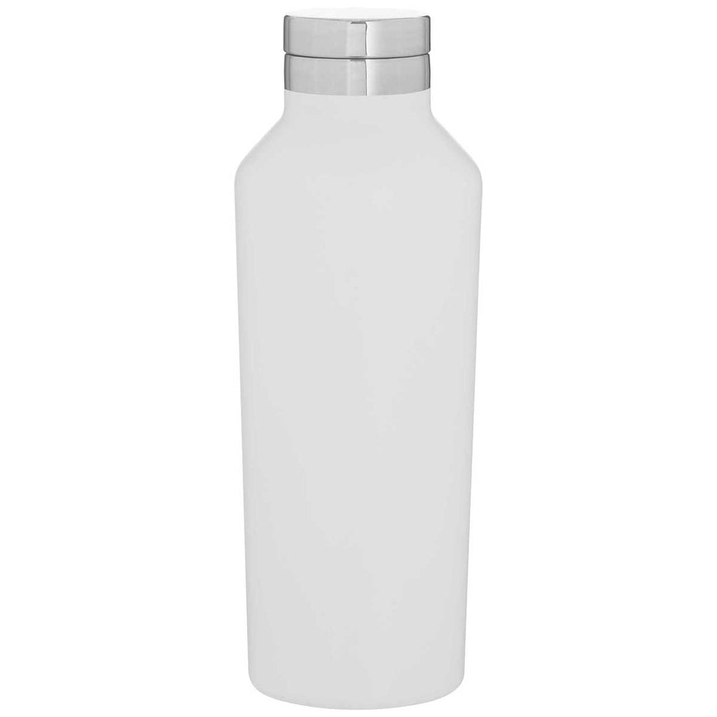 H2Go Matte White 16.9 oz Manhattan Stainless Steel Bottle