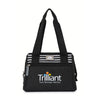 Igloo Black Paneled Stripes Leftover Lunch Bag