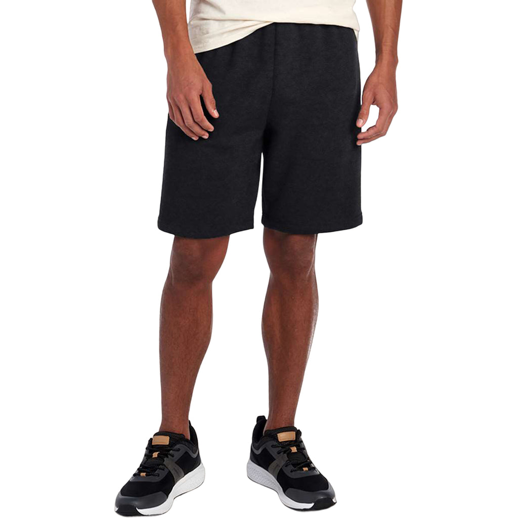 Jerzees Men's Black Nublend Fleece Shorts