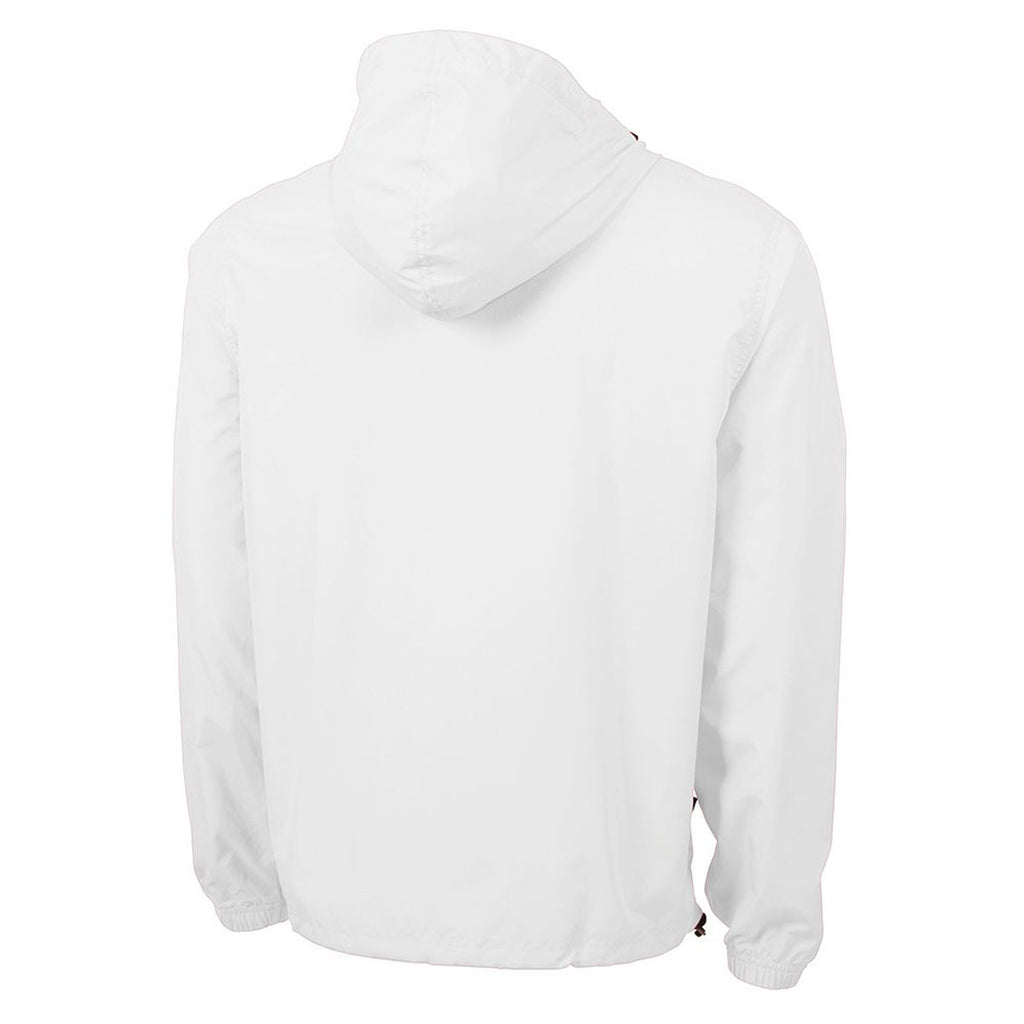 Charles River Men's White Pack-N-Go Pullover