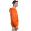 Jerzees Men's Safety Orange 8 Oz. Nublend Fleece Full-Zip Hood