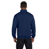 Jerzees Men's J Navy 8 Oz. Nublend Quarter-Zip Cadet Collar Sweatshirt