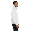 Jerzees Men's White 8 Oz. Nublend Quarter-Zip Cadet Collar Sweatshirt