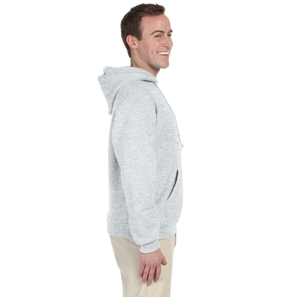 Jerzees Men's Ash 8 Oz. Nublend Fleece Pullover Hood