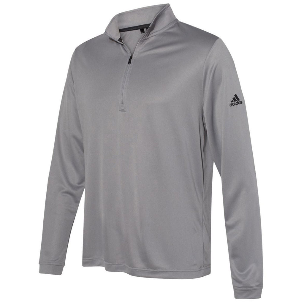 adidas Men's Grey Three Lightweight Quarter Zip