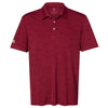 adidas Men's Collegiate Burgundy Melange Sport Polo