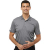 Adidas Men's Grey Three Basic Sport Polo