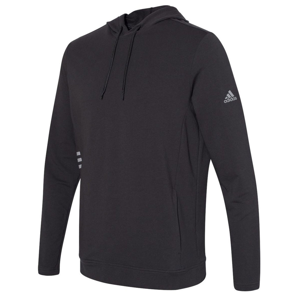 adidas Men's Black Lightweight Hooded Sweatshirt