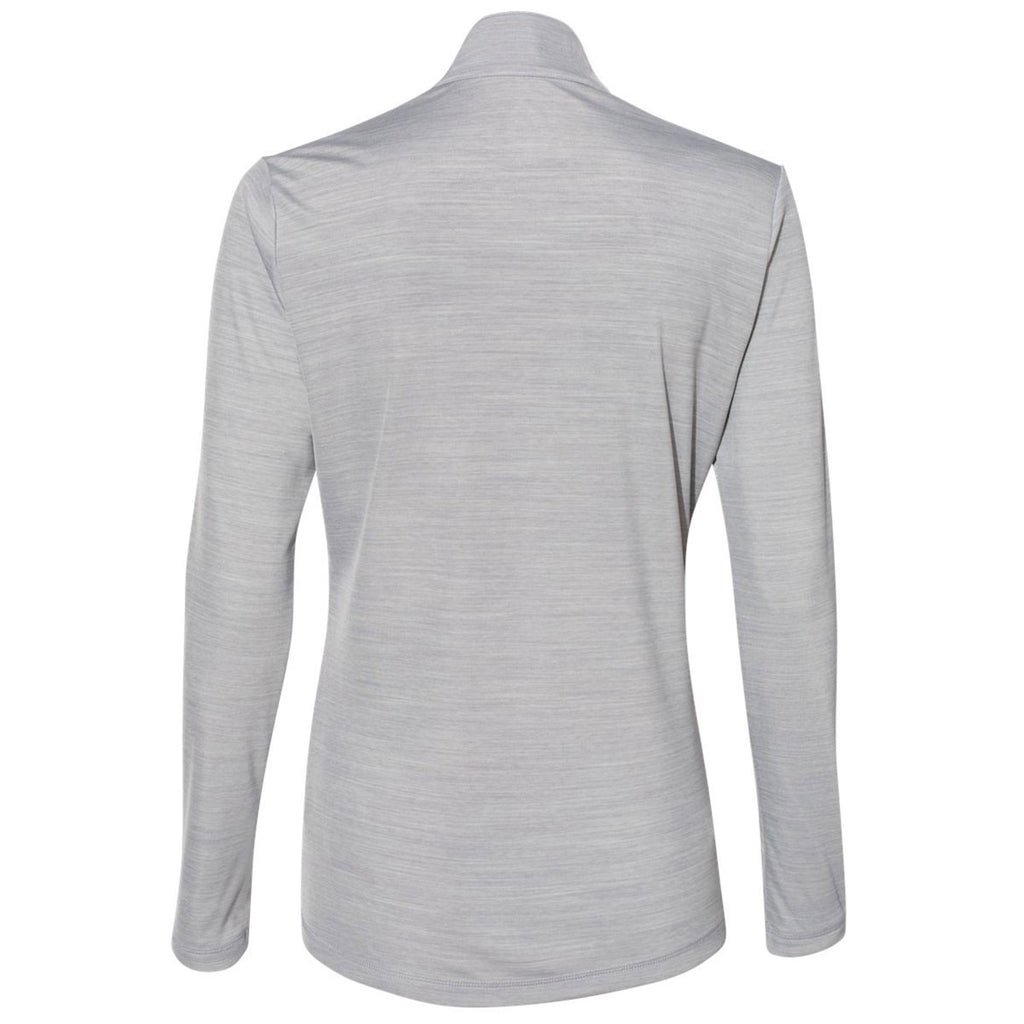 adidas Women's Mid Grey Melange Lightweight Quarter Zip