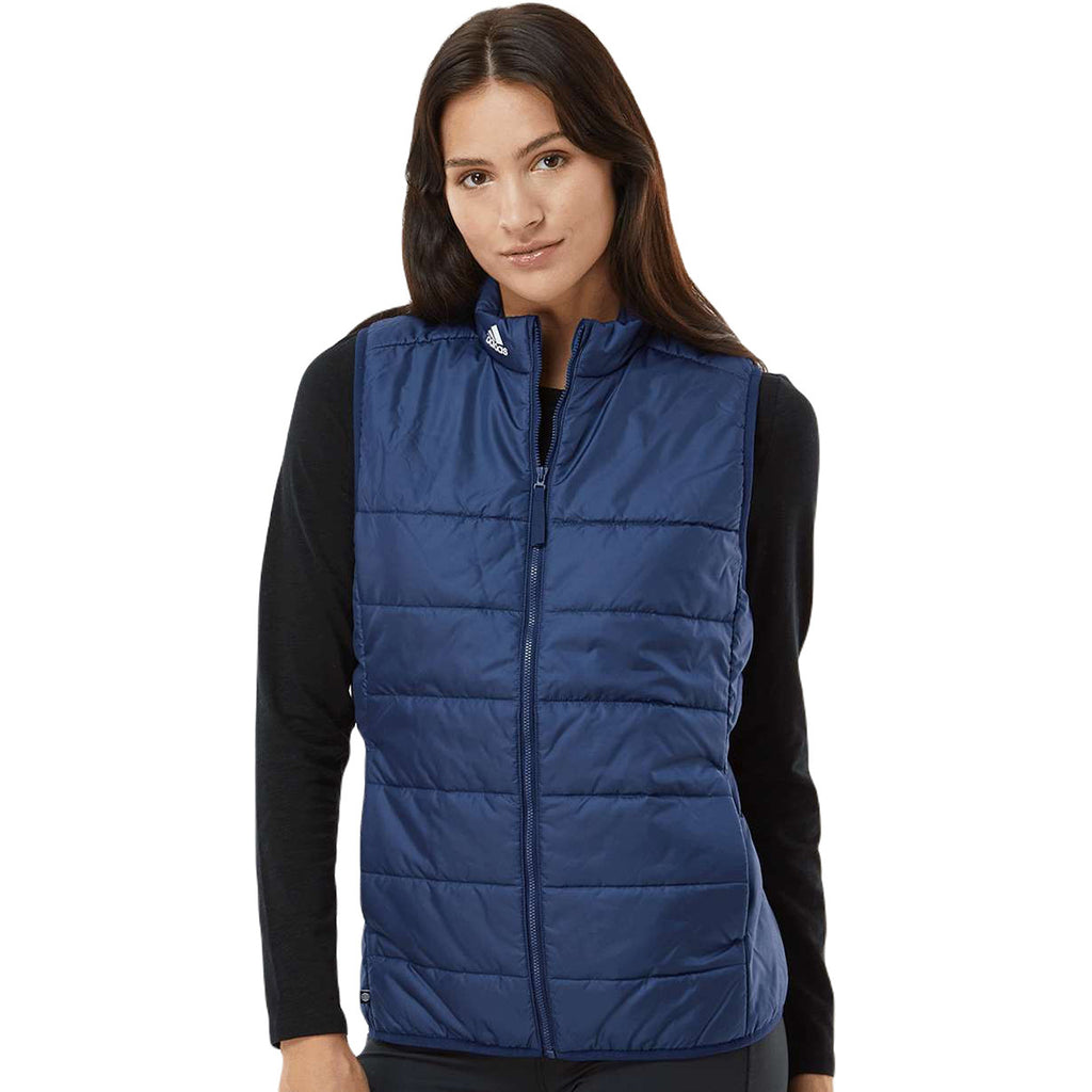 Adidas Women's Team Navy Blue Puffer Vest