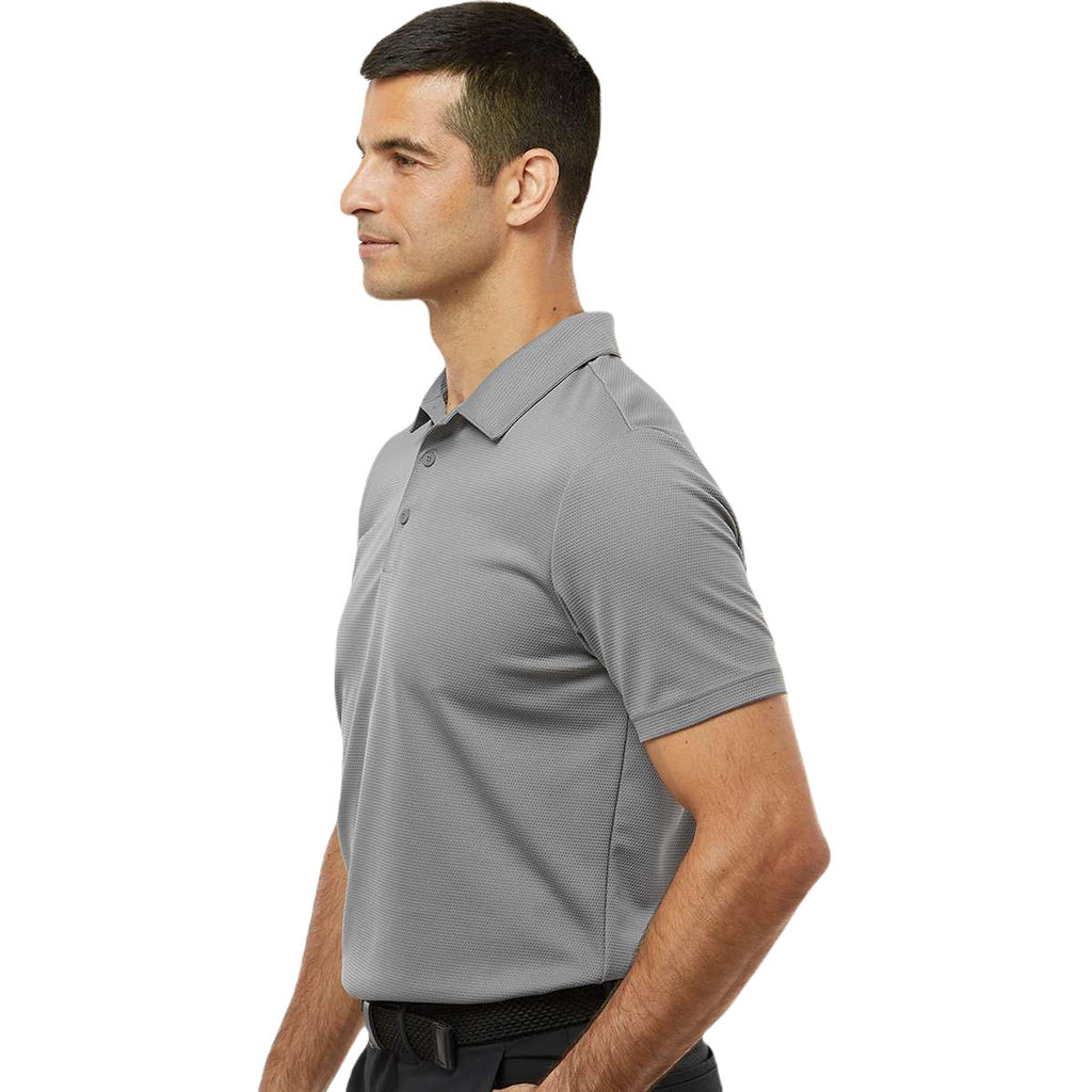 Adidas Men's Grey Three Micro Pique Polo