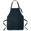 Port Authority Navy Medium-Length Two-Pocket Bib Apron