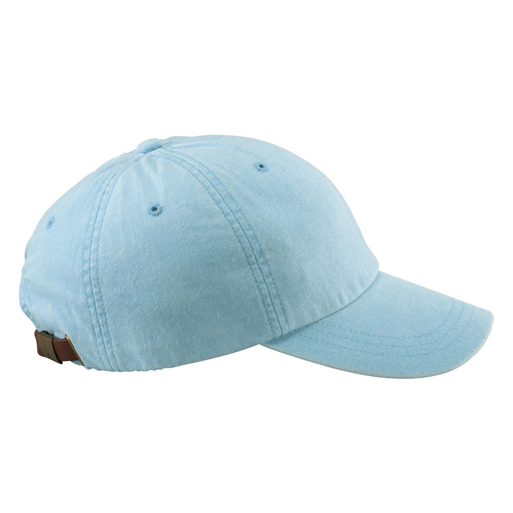 Adams Baby Blue 6 Panel Low-Profile Washed Pigment-Dyed Cap