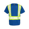 ML Kishigo Men's Blue/Lime Enhanced Visibility Pocket T-Shirt