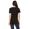 Bella + Canvas Women's Black Relaxed Jersey Short-Sleeve T-Shirt