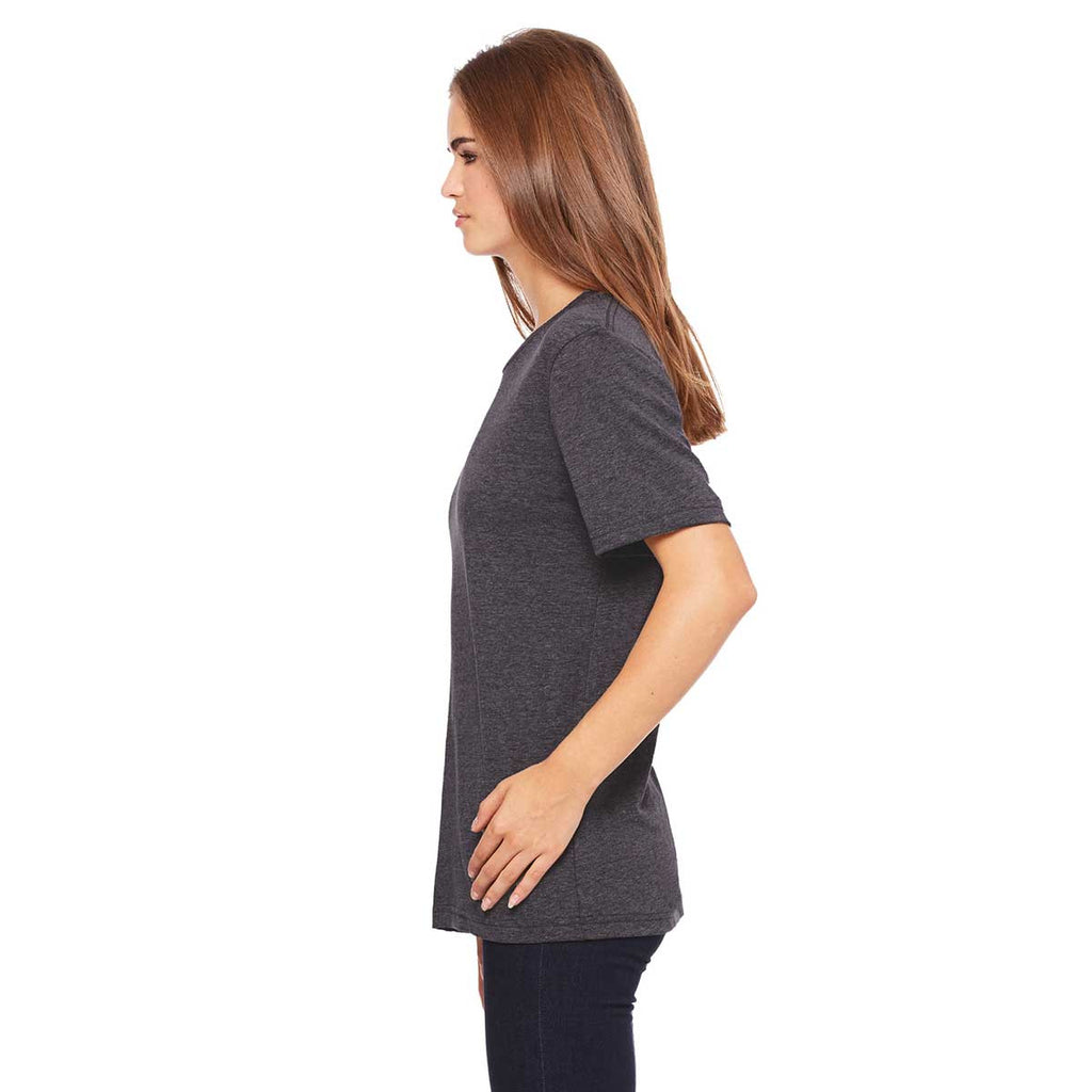 Bella + Canvas Women's Dark Grey Heather Relaxed Jersey Short-Sleeve T-Shirt