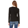 Bella + Canvas Women's Black Jersey Long-Sleeve T-Shirt