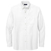 Brooks Brothers Men's White Casual Oxford Cloth Shirt