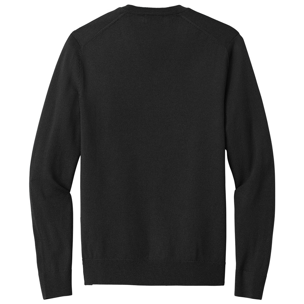 Brooks Brothers Men's Deep Black Washable Merino V-Neck Sweater