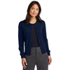 Brooks Brothers Women's Navy Blazer Washable Merino Cardigan Sweater