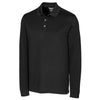 Cutter & Buck Men's Black Tall DryTec Long Sleeve Advantage Polo