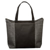 Primeline Black Tonal Non-Woven Zipper Trade Show Tote Bag