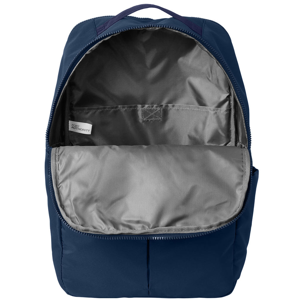 Port Authority River Blue Navy Matte Backpack