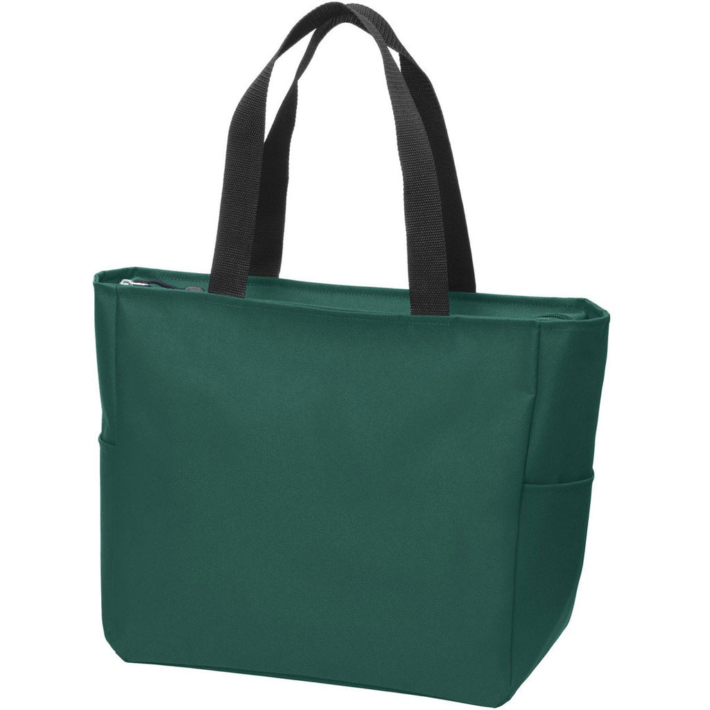 Port Authority Green Glen Essential Zip Tote