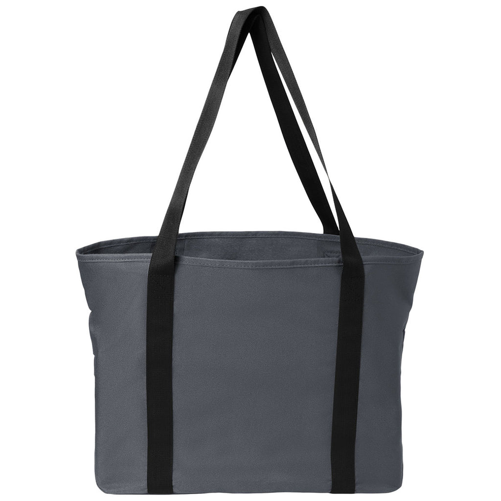 Port Authority Grey Steel C-FREE Recycled Tote