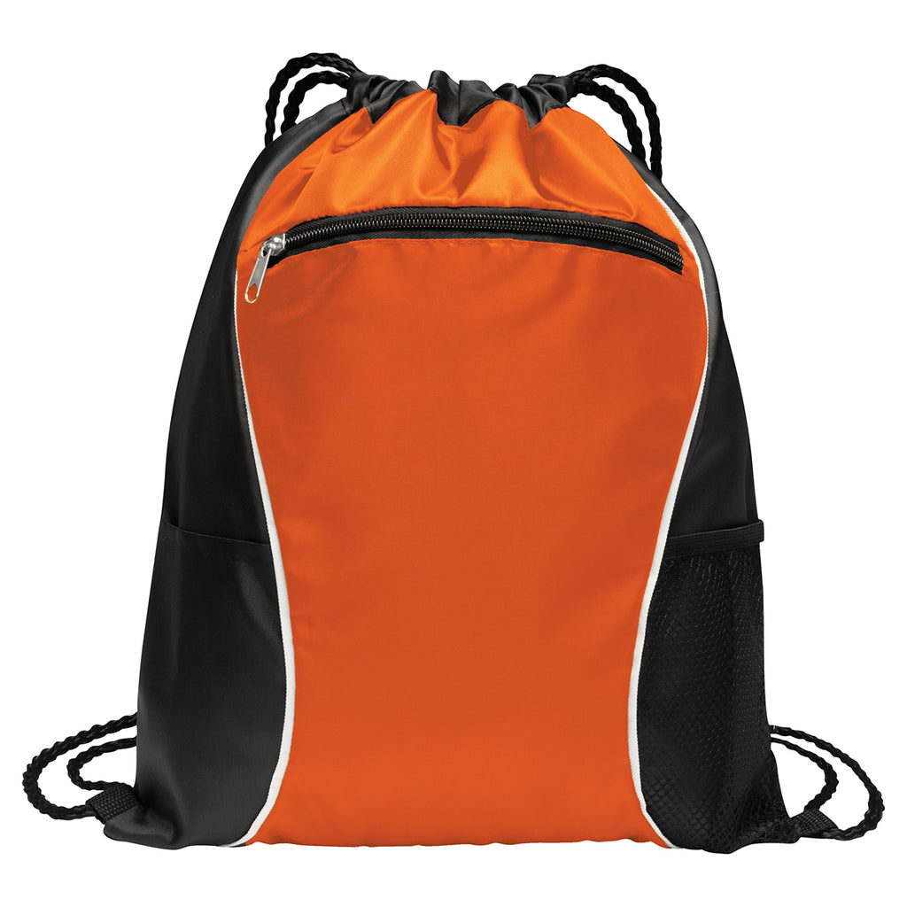 Port Authority Pop Orange Fast Break Cinch Pack