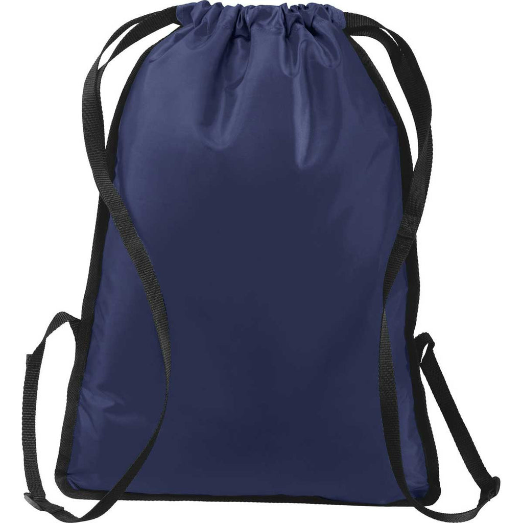 Port Authority True Navy/Black Zip-It Cinch Pack