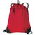 Port Authority Chili Red Cinch Pack with Mesh Trim