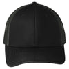 Port Authority Black/Grey Steel Snapback Trucker Cap