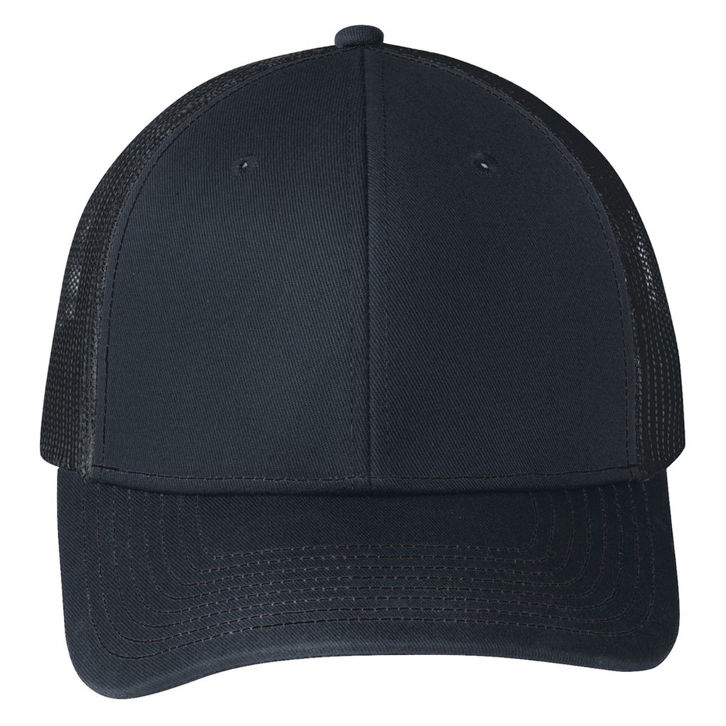 Port Authority Rich Navy Snapback Trucker Cap