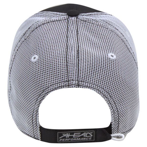 AHEAD Black/White Performance Mesh Back Cap