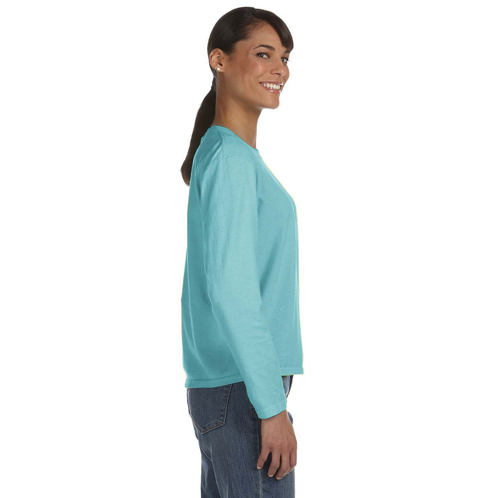 Comfort Colors Women's Chalky Mint 5.4 Oz. Long-Sleeve T-Shirt