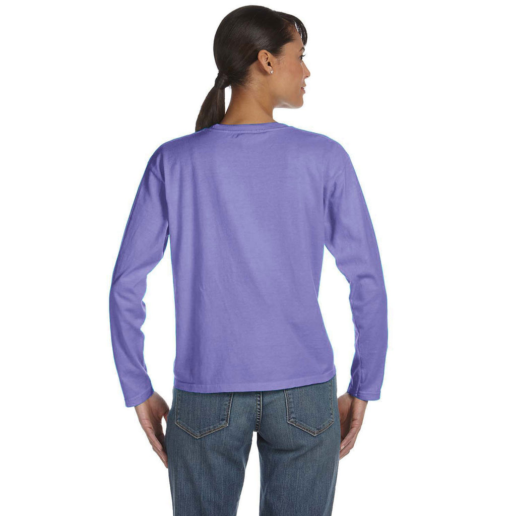 Comfort Colors Women's Violet 5.4 Oz. Long-Sleeve T-Shirt