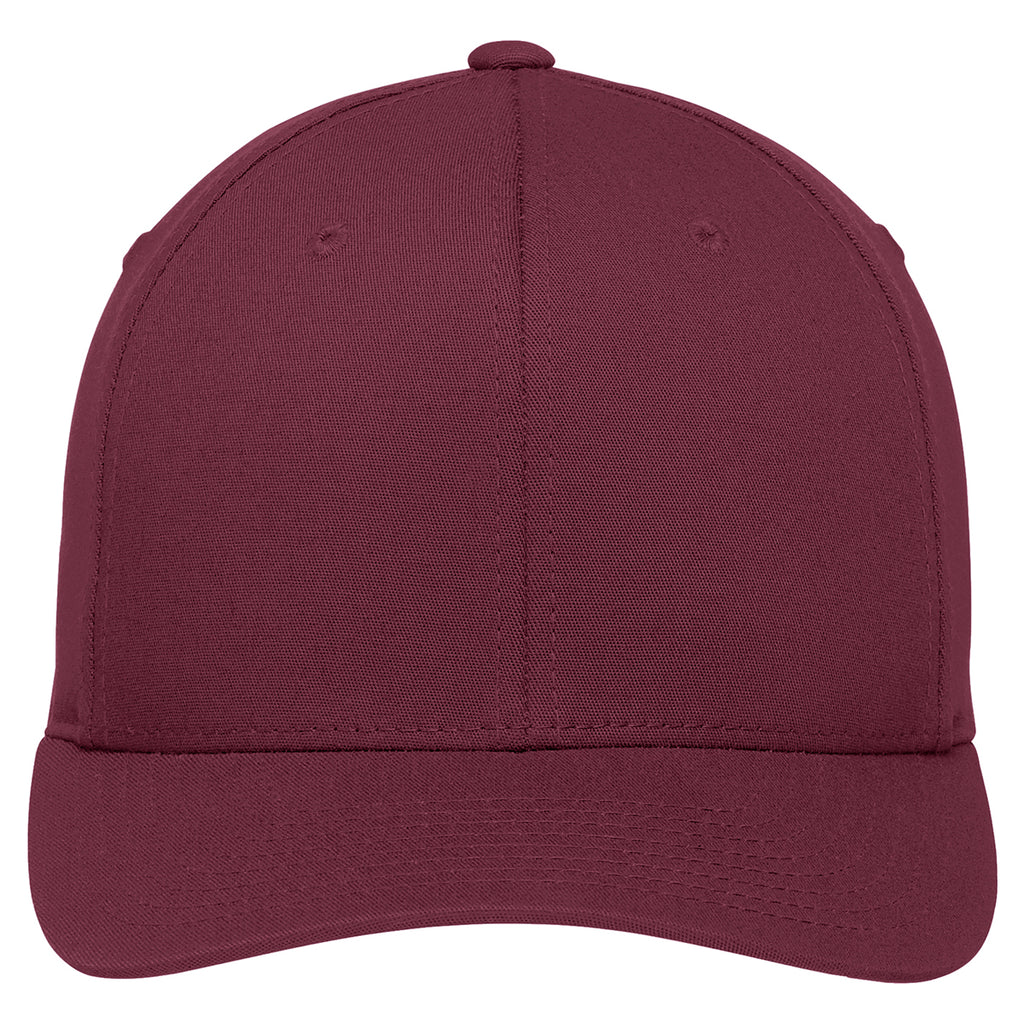 Port Authority Maroon Flexfit Cotton Twill Cap