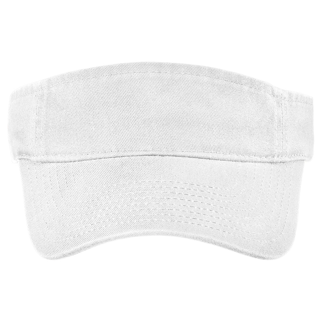 Port Authority White Fashion Visor