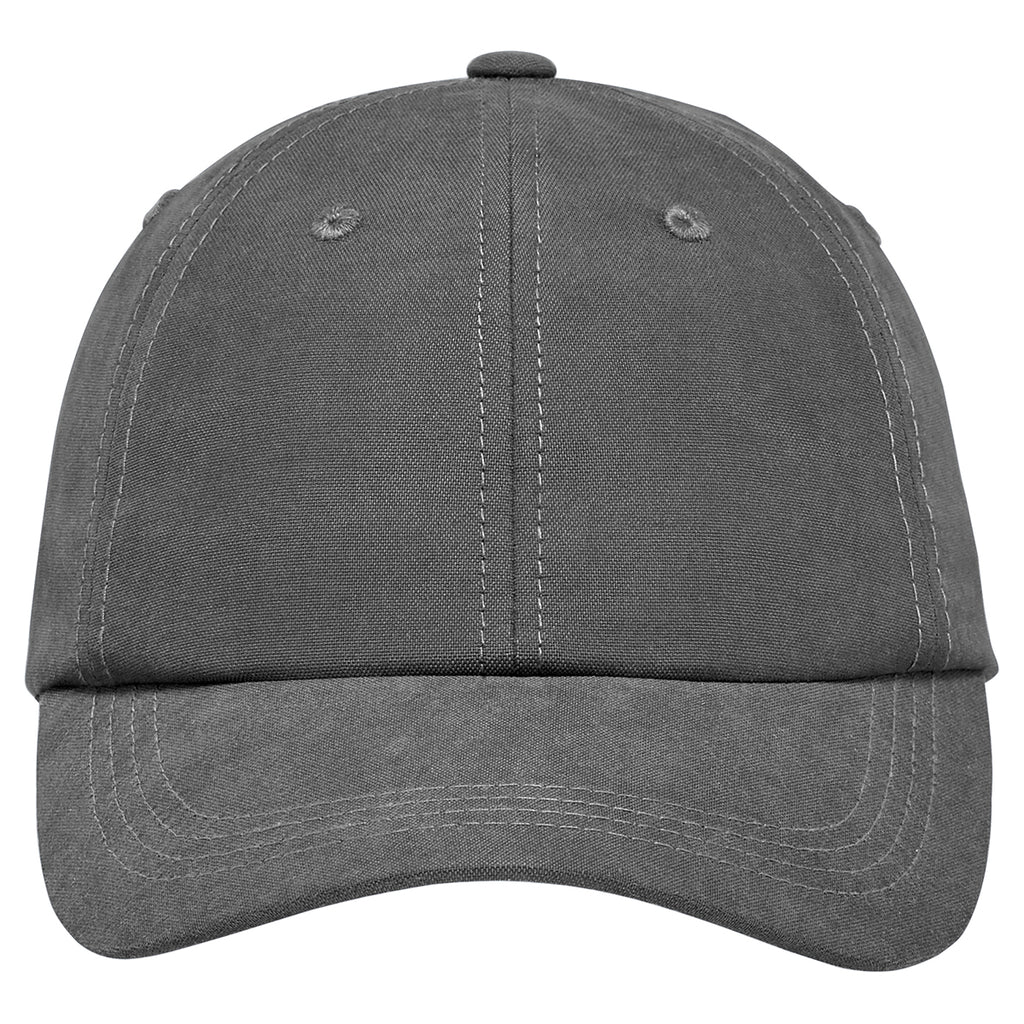 Port Authority Grey Sueded Cap