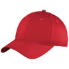 Port Authority True Red Six-Panel Unstructured Twill Cap