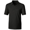 Cutter & Buck Men's Black Forge Polo Pencil Stripe